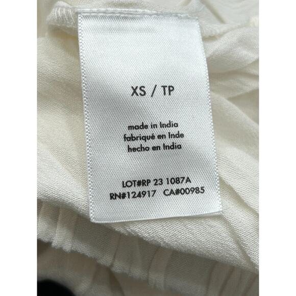 NWT Rachel Parcell Womens Ivory Wash Crepe Off-Shoulder Blouse Top Size XS - Picture 5 of 9